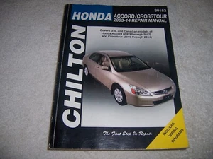 Honda Accord und Crosstour Sable Kfz-Reparaturanleitung 2003-2014 Chilton PB - Bild 1 von 3