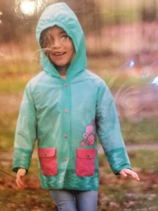 NEW GIRLS 3T ~ Lightweight Rain Jacket Windbreaker Spring- Lilly of New York - Picture 1 of 3