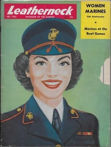 LEATHERNECK MAGAZINE of the MARINES FEB 1954 DEBORAH KERR AD CLEAN SOME OLD WEAR - Picture 1 of 1