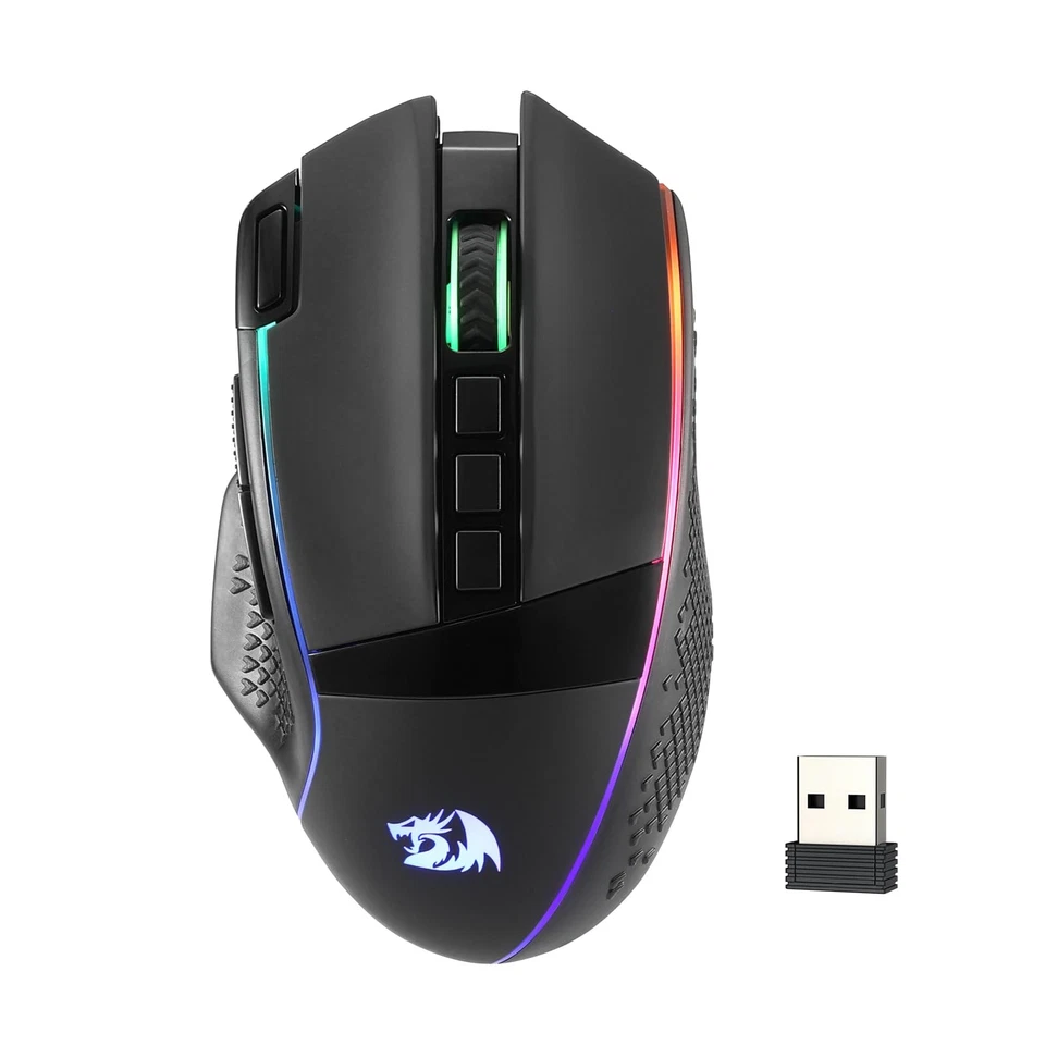 M991 Wireless Gaming Mouse, 26000 DPI 3-Mode Gamer Mice w/Rapid Fire Key, 9 M... - Image 1 of 4