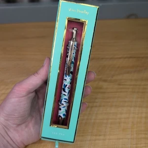 Vera Bradley Summer Play Black Ink Pen Metal Click Refillable NIB - Picture 1 of 9
