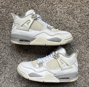 Nike Air Jordan 4 Retro White Oreo taglia 6 Youth (taglia 7,5 donna) - Foto 1 di 7