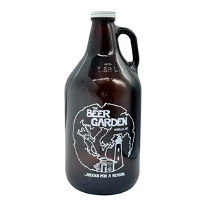 The Beer Garden Corolla North Carolina NC 64oz Braun Krug Glas Growler LEER - Bild 1 von 8