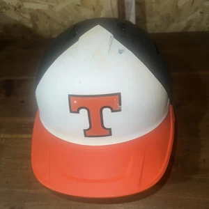 EUC Rawlings Mach Adjustable Batting Helmet Senior Fits 6 7/8-7 5/8 Tigers Black - Picture 1 of 6