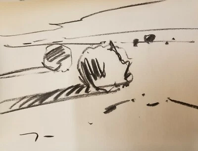 JOSE TRUJILLO - Dibujo Original Papel Carbón Dibujo 9x12" CONTEMPORÁNEO  Foto 1 de 4