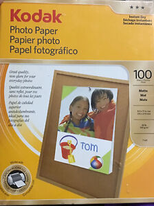 Kodak Inkjet Photo Paper 8.5 x 11 Matte White 100 Sheets 7 mil / 39lb Instantdry