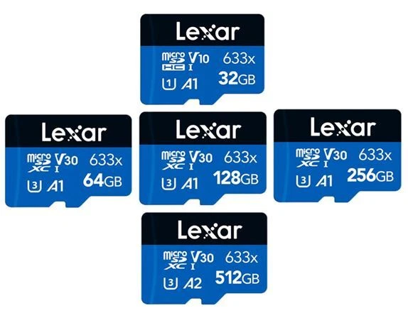 Lexar High Performance 32GB 64GB 128GB 256GB MicroSD Memory Card C10 100MB/s lot - Image 1 of 1