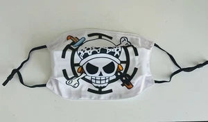 Straw Hat & Law Pirates Anime Face Mask PM2.5 Compatible (One Piece) |Washable - Picture 1 of 2
