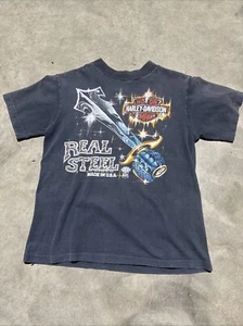 Vintage 80’s Harley Davidson Real Steel For Bikers Only Shirt - Picture 1 of 5