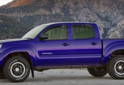 For 05-15 Toyota Tacoma Pickup Double Cab Black ABS Sun Shield Window Visor 4PCS Foto 1 de 4