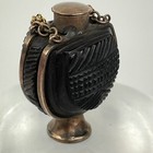 Fine Antique 15ct Rose Gold Tested Carved Nut Scent Bottle Vinaigrette C1820 3cm