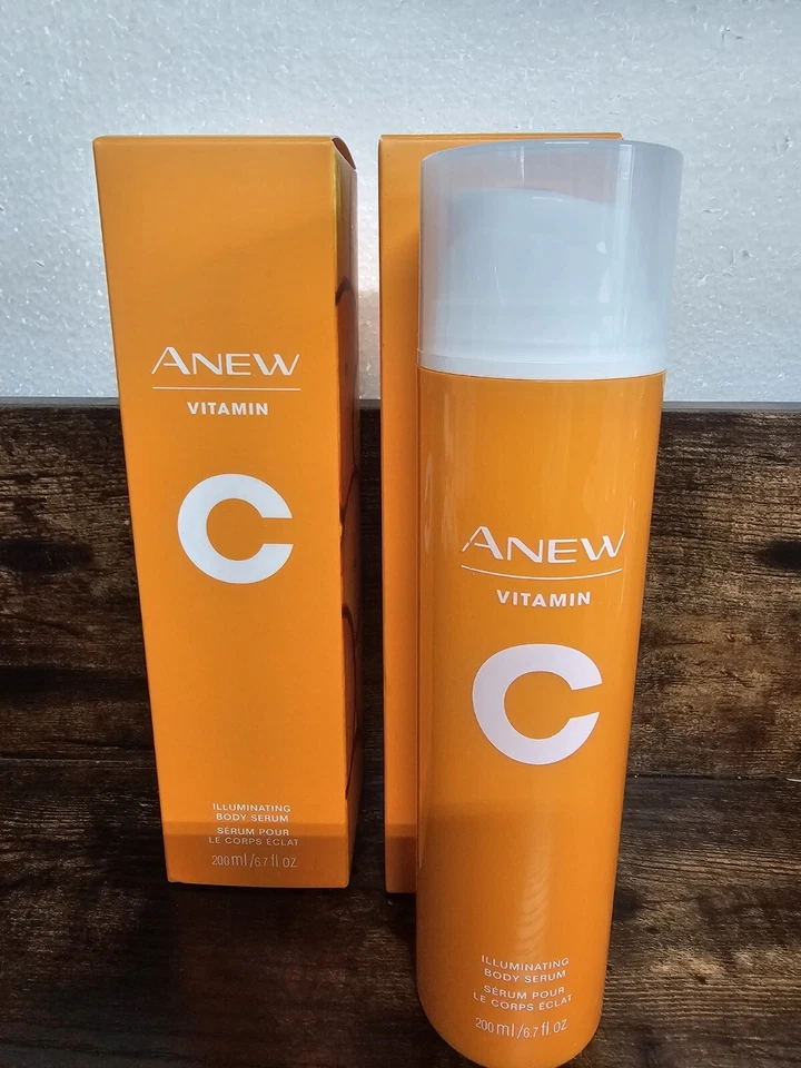 Avon AVitamin C Illuminating Body Serum 200 ml 6.7 fl oz Open Box