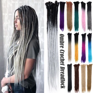 New Ombre Handmade Dreadlocks Extensions Single Ended Dreads Locs Reggae Braids - Picture 1 of 54