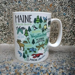 Maine Vacationland Jumbo Mug 26oz. x 5" Tall From The Casual Chef Pre-owned GC  - Picture 1 of 16