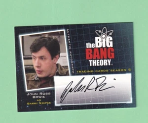 Tarjeta autógrafa The Big Bang Theory temporada 5 A15 John Ross Bowie como Barry Kripke - Imagen 1 de 2