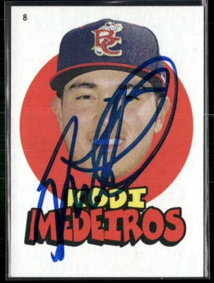 Kodi Medeiros Signed 2015 Heritage Minors '67 Stickers IP Auto #8 - Image 1 of 2