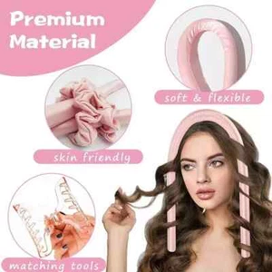 Heatless Curling Rod Headband for Women – DIY Hair Curler for Beautiful Curls - Picture 1 of 8