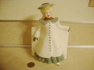 Vintage FLORENCE CEREMICS Pasadena California Pottery Blonde Girl Planter Vase! - Picture 1 of 7