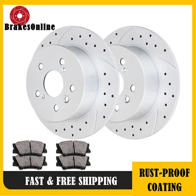 Apto para Lexus ES350 ES300H Toyota Camry Avalon ​281 mm Rotores y pastillas de freno trasero Foto 1 de 4