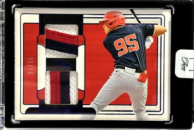 2024 Panini Three & Two Baseball Yohandy Morales 01/15 Dual Patch Auto - Image 1 of 2