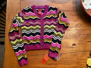 MISSONI for TARGET Kid's ZigZag Cardigan Sweater Jacket Child's Sz. Medium NEW!! - Picture 1 of 8