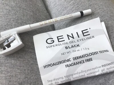 GENIE Beauty Superglide Gel Eyeliner in Black ~ new With Sharpener~ - Image 1 of 3