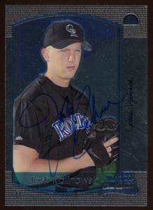 2000 Bowman Chrome JOSH KALINOWSKI Signed Card autograph AUTO ROCKIES DASCO, WA