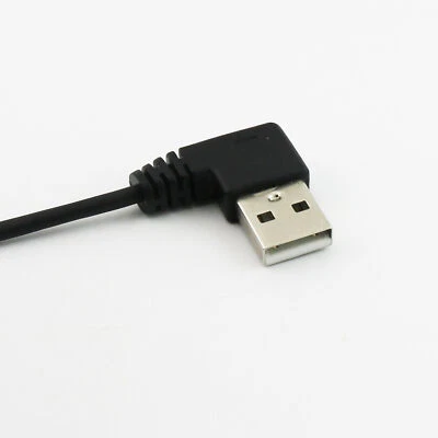 USB 2.0 B Male Right Angle to A Right Angle Male Spiral Coiled Printer Cable 5ft - Image 1 of 4