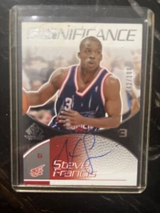 Steve Francis  SP game use  auto/limited 100 - Picture 1 of 2