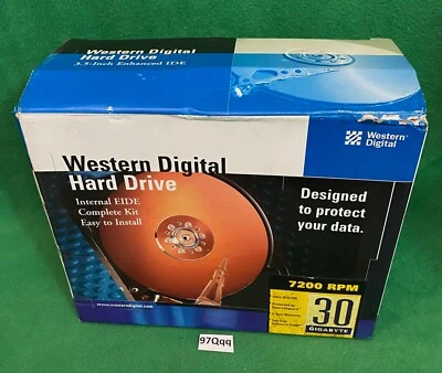 Vintage Western Digital Caviar Internal EIDE 30GB Hard Drive Model WD300BB. - Image 1 of 4