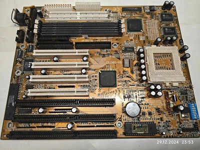 Socket 7 AT Gigabyte GA-586TX3 Motherboard Rev 1.03 (430TX) CPU & 128 MB + Bonus - Image 1 of 4