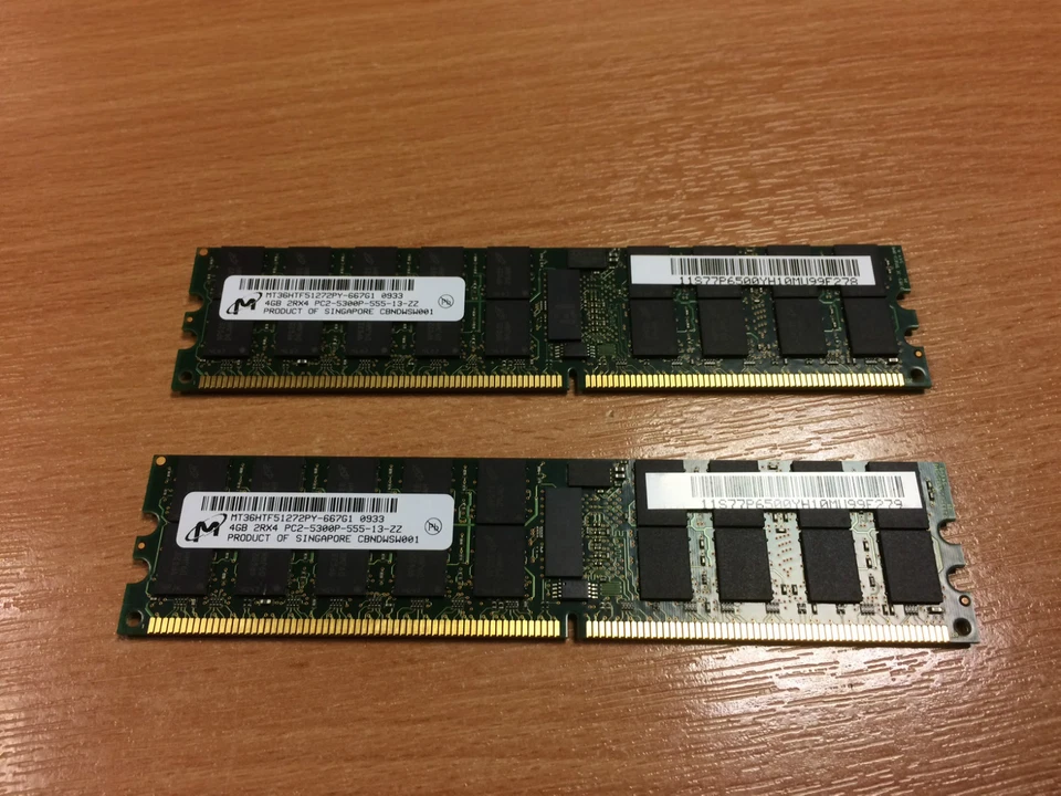 IBM 4523 8192MB (2x 4096MB) 667MHz (512Mb) Stacked RDIMMs 77P6500 31A6 - Image 1 of 1