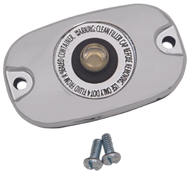 Cubierta del cilindro maestro del freno trasero cromado #053742 Harley Davidson Foto 1 de 1