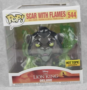 NEW Funko Pop! Disney Lion King Deluxe Scar With Flames 544 Hot Topic Exclusive - Picture 1 of 6