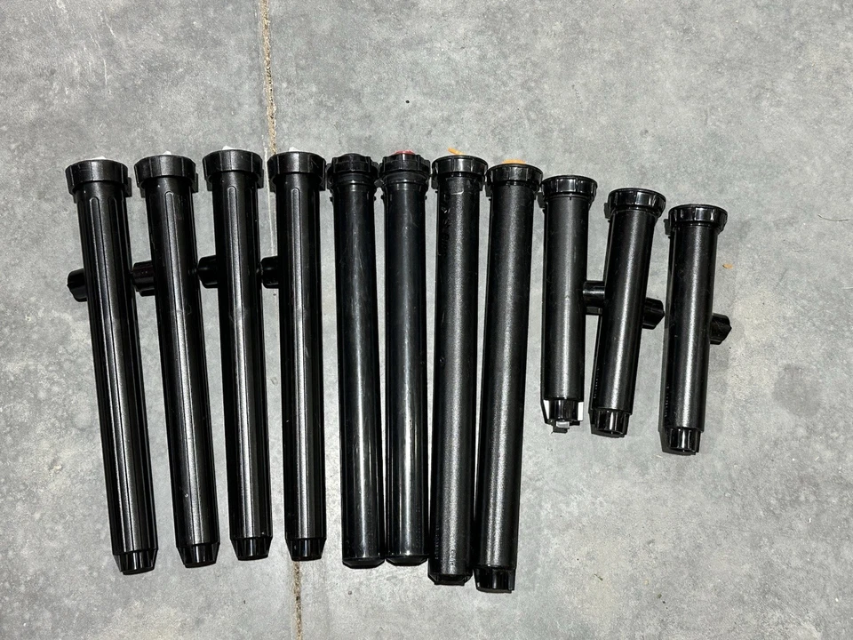 Lot Of 11 Pop-Up Sprinklers 12” & 6” Toro 570, Rain Bird 1800, Weathermatic Max - Image 1 of 4