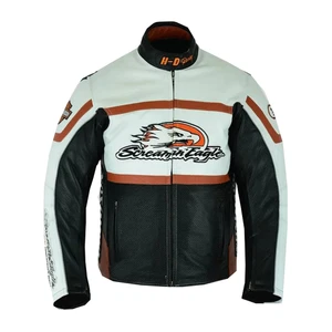 Chaqueta de cuero Harley Davidson Raceway Screaming Eagle para hombre - Imagen 1 de 3