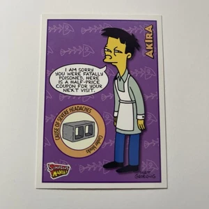 2001 Simpsons Inkworks Mania! Akira Charakterkarte #25 - Bild 1 von 2