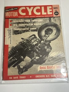 Vintage Floyd Clymer's Motor Cycle motorcycle Magazine November 1963 Red - Picture 1 of 3