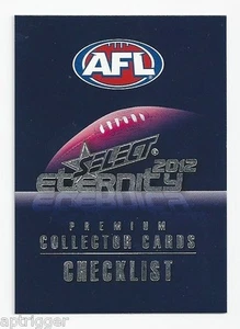 2012 Eternity (1) Check List - Picture 1 of 1