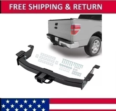 Class 5 2" Receive Trailer Towing Hitch For 2000-14 Ford E-150 250 350 Econoline - Image 1 of 4