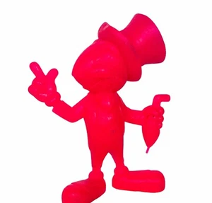 Louis Marx Toys Walt Disney Figur Vintage 1960er SELTEN 6" Neon Pink Jiminy Cricket - Bild 1 von 4