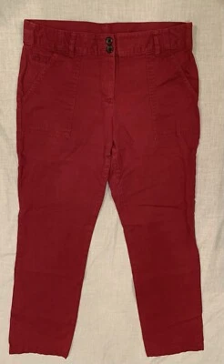 White Stag Pants Women’s Size 8 Red Stretch 2% Spandex Pockets Casual - Image 1 of 4