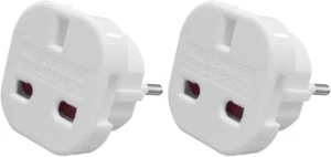EU Travel Adapter, UK to European Plug Adapter, Europe Converter Type C, E, F f - Picture 1 of 7