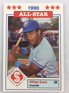 1990 Southern League All Stars Baseball Card #10-William Suero, Knoxville
