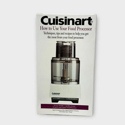 Cuisinart How To Use Your Food Processor (VHS 1998) For DLC-7 DLC-8 Brand New - Image 1 of 4