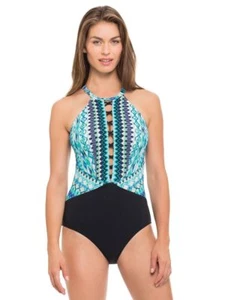 Gottex Profile Swimsuit 16 One Piece Buena Vista High Neck $138 Retail - Picture 1 of 2