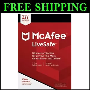 LiveSafe Unlimited Device Protection - Award-Winning Antivirus Activation Code - Picture 1 of 2