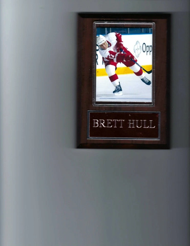 BRETT HULL PLAQUE DETROIT RED WINGS HOCKEY NHL - Image 1 of 1