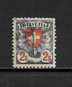 SUIZA SCOTT 203 USADO EN MUY BUEN ESTADO - 1924 2 fr GRIS NEGRO/ROJO/GRIS EMISIÓN CAT $10 - Imagen 1 de 2