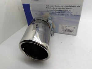 NEW Genuine VW Polo 6R 6C EOS Beetle Golf Exhaust Tailpipe Trim Tip 6R0071910 - Picture 1 of 1